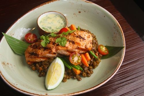 The Perfect Roasted Salmon and Lentil Dish