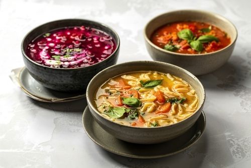Hearty Vegetable Soup Bursting with Ancient Grains